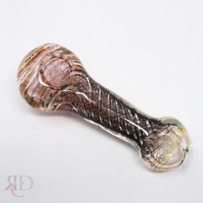 GLASS PIPE GOLD FUMED FLAT MOUTH GP125 1CT